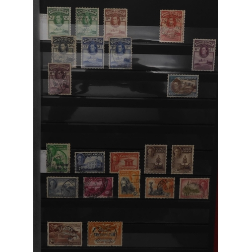 7055 - BRITISH COMMONWEALTH AFRICA an excellent collection on stock sheets to include GOLD COAST sg20 used,... 