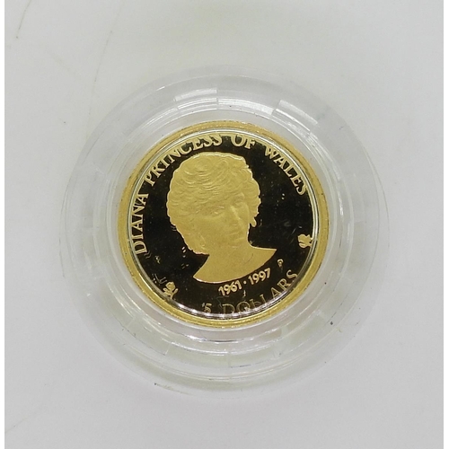 713 - A collection of gold and yellow metal to include a Cook islands 5 dollar coin weight 1.2gms, 9ct hal... 