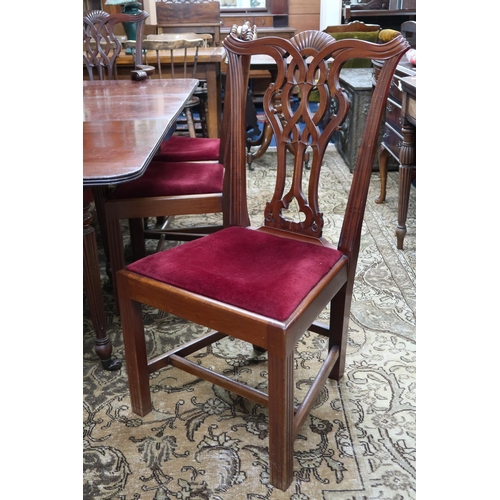 10 - A 19th century mahogany gate legged dining table on turned reeded supports, 68cm high x 178cm long 1... 