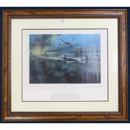 427 - A framed print by Robert Taylor, titled 