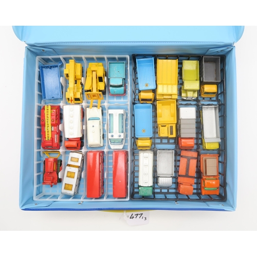 477 - Three Matchbox Carry Cases, each holding forty-eight vehicles (3)