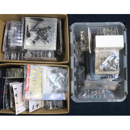 480 - A large quantity of packaged diecast model military aircraft, to include examples issued as part of ... 