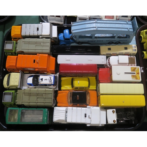 484 - A large assortment of loose model vehicles of mixed age and scale, including many Dinky, Corgi and M... 