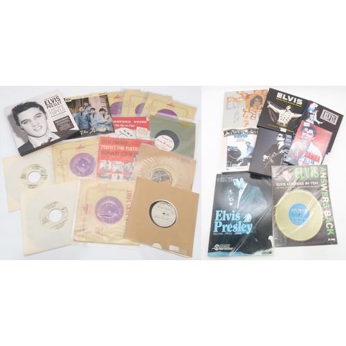 488 - Elvis Presley: a collection, comprising various deluxe CD sets and 45rpm 7