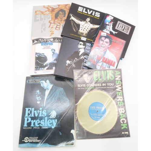 488 - Elvis Presley: a collection, comprising various deluxe CD sets and 45rpm 7