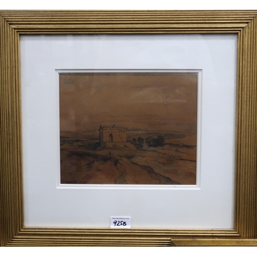 925B - SIR DAVID YOUNG CAMERON RSA RA RSW RWS (SCOTTISH 1865-1945) HERMITAGE CASTLE Watercolour, signed low... 