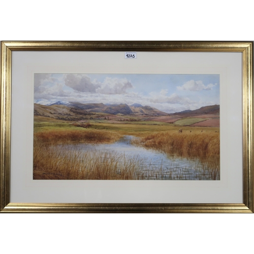 927B - ERNEST R. FOX (BRITISH 1883-1919) MOUNTAINS OF MOURNE Watercolour, signed lower left, 35 x... 