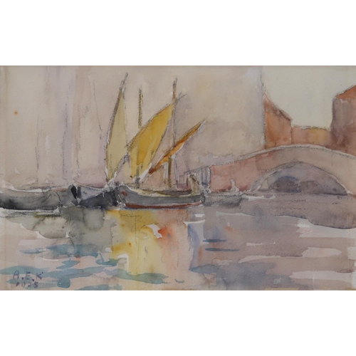 934 - A COLLECTION OF WATERCOLOURS To include Ronald Morgan, Alice Kitching, B.L Gibson (5)... 