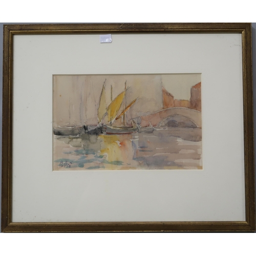 934 - A COLLECTION OF WATERCOLOURS To include Ronald Morgan, Alice Kitching, B.L Gibson (5)... 