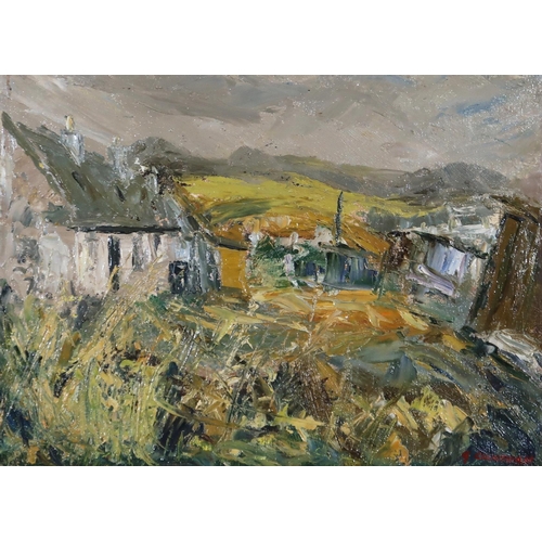 962 - GORDON COCKBURN (SCOTTISH 1944-2022)  JOAN EARDLEY'S HOUSE Oil on canvas, signed lower right, 30 x 4... 