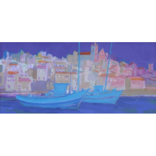 969 - JAMES SPENCE RSW RGI (SCOTTISH 1929-2016)  FERRAGUDO Oil on boards, signed lower righ... 