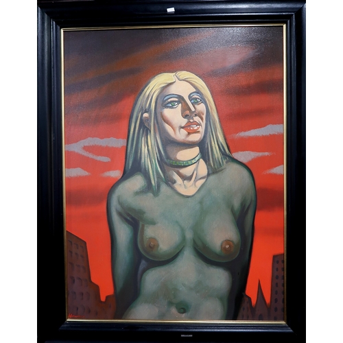 975 - AFTER PETER HOWSON OBE (SCOTTISH b.1958) MADONNA Print multiple, 99 x 74cm... 