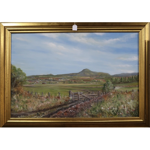 984 - DAVID VALLANCE ROBERTS (SCOTTISH CONTEMPORARY) GATESIDE, FIFE Oil on canvas, signed lower ... 