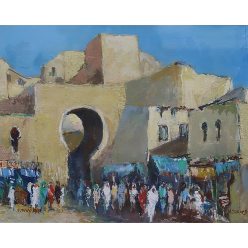 986 - TOM GARDNER (SCOTTISH CONTEMPORARY) MOROCCO Oil on board, signed lower left, title inscrib... 