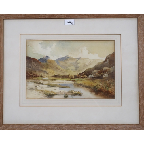 990 - THOMAS PATERSON (SCOTTISH fl. 1919-1925) HIGHLAND SCENE Watercolour, signed lower left, 22... 