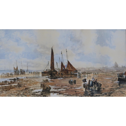 993 - 20th CENTURY SCHOOL HARBOUR Watercolour, signed lower right 'Jack', dated 1880, 24 x 44cm&... 