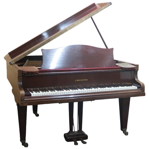 2018A - AN EARLY 20TH CENTURY MAHOGANY CASED C. BECHSTEIN, BERLIN GERMANY OVERSTRUNG BABY GRAND PIANO s... 