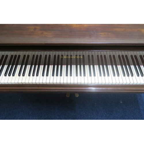 2018A - AN EARLY 20TH CENTURY MAHOGANY CASED C. BECHSTEIN, BERLIN GERMANY OVERSTRUNG BABY GRAND PIANO s... 