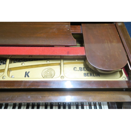 2018A - AN EARLY 20TH CENTURY MAHOGANY CASED C. BECHSTEIN, BERLIN GERMANY OVERSTRUNG BABY GRAND PIANO s... 