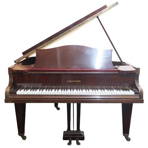 2018A - AN EARLY 20TH CENTURY MAHOGANY CASED C. BECHSTEIN, BERLIN GERMANY OVERSTRUNG BABY GRAND PIANO s... 