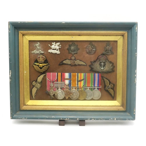 2600 - A VICTORIAN AND LATER MEDAL GROUP OF SEVEN AWARDED TO LIEUTENANT-COLONEL HAROLD WYLLIE O.B.E. R.A.F.... 