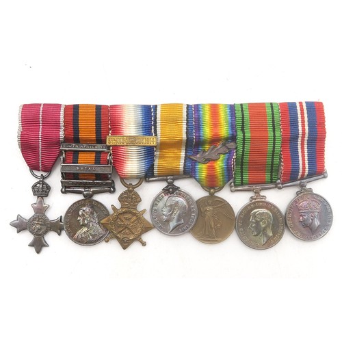 2600 - A VICTORIAN AND LATER MEDAL GROUP OF SEVEN AWARDED TO LIEUTENANT-COLONEL HAROLD WYLLIE O.B.E. R.A.F.... 