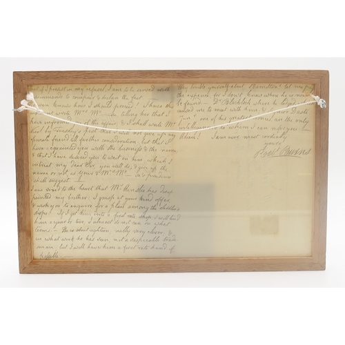 513 - Burns, RobertA facsimile copy of Burns' letter to Robert Ainslie, Care of Mr. Ainslie, Bookseller, N... 