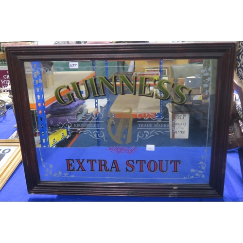 537 - An eclectic mixed lot, comprising reproduction Guinness and Coca-Cola pub advertising mirrors, a chi... 