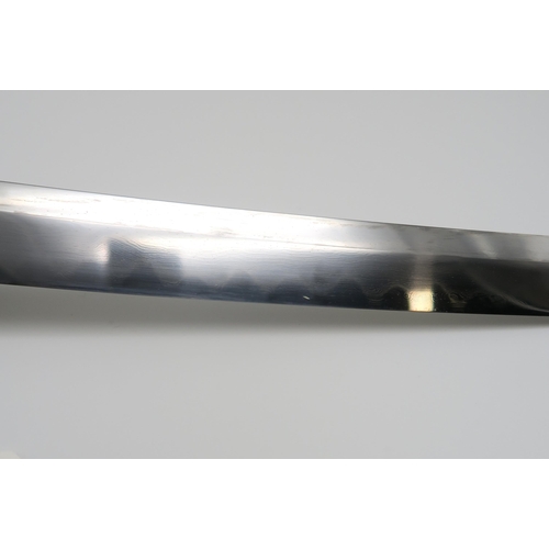 542 - A contemporary Japanese wakizashi, the nagasa measuring approx. 54cm, with lacquered saya