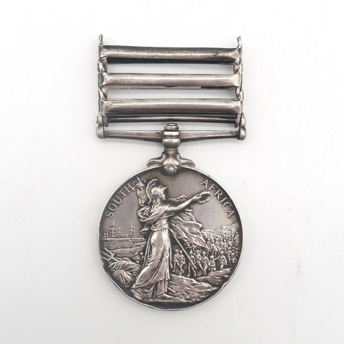 543 - A Victorian Queen's South Africa medal, awarded to 938 Pte. C.H. Forbes Leicester Regt., with Belfas... 