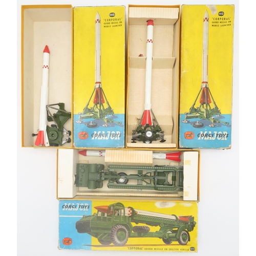 570 - Two boxed Dinky Supertoys 666 Missile Erector Vehicles  with Corporal Missile and Launching Platform... 