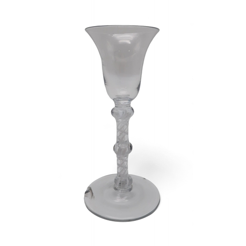 234 - An opaque air twist glass