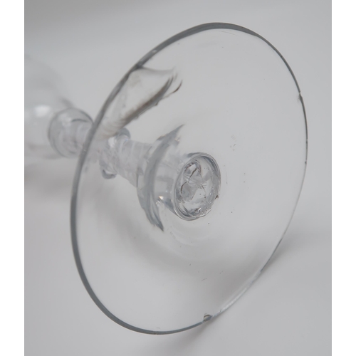 234 - An opaque air twist glass