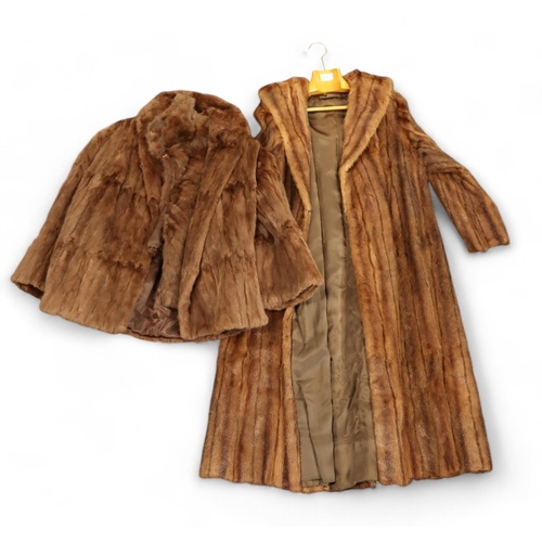 271 - A long fur coat and two fur jackets