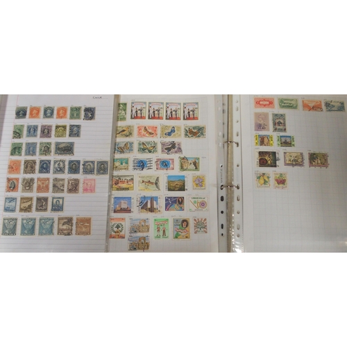 477 - A worldwide stamp collection in stock books and albums with many thousands of loose stamps mostly us... 