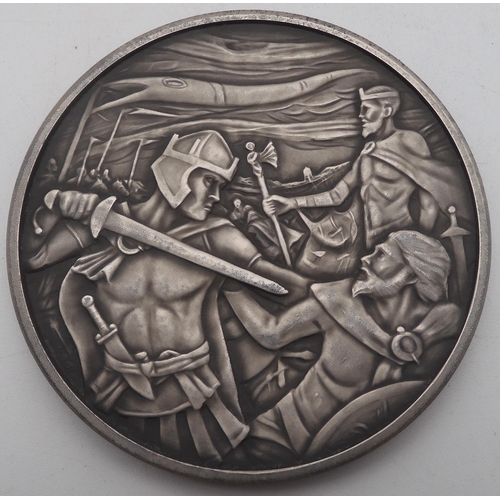 400B - Royal Mint Masterpiece Collection Arthurian Legend Silver Medal approximate weight 250 grams 80mm Ø ... 