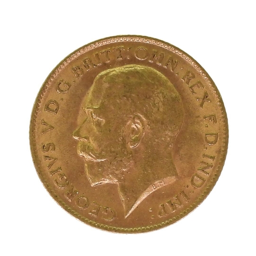 402 - EDWARD VII 1901-1910) 1/2 SOVEREIGN 1911ObverseUncrowned portrait of King Edward VII right, legend a... 