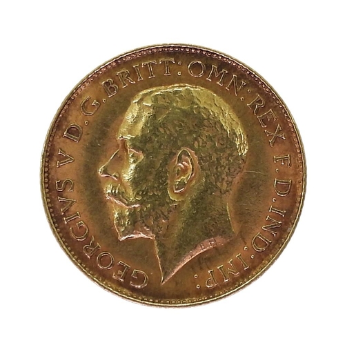 404 - GEORGE V (1910-1936) 1/2 SOVEREIGN COIN 1914Obverse bust of King George V facing left GEORGIVS V D.G... 