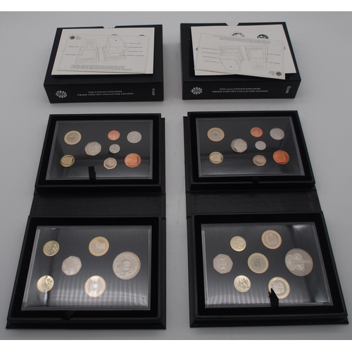 449 - Royal Mint A collection of proof coin sets with De Luxe, Royal Shield Of Arms sets and The Year 2000... 