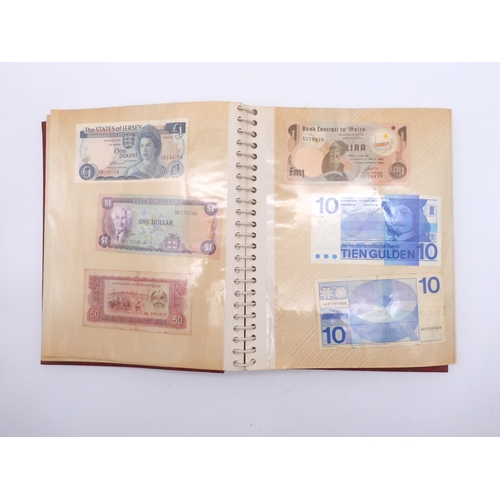 456 - An album of worldwide banknotes