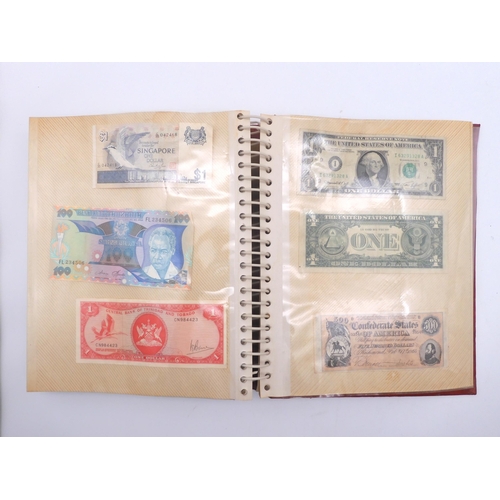 456 - An album of worldwide banknotes