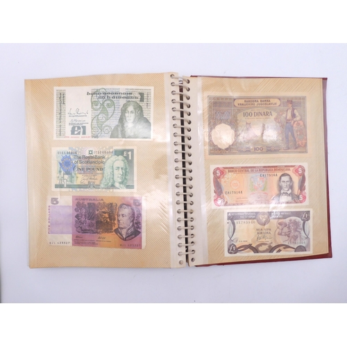 456 - An album of worldwide banknotes