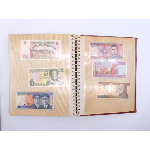 456 - An album of worldwide banknotes