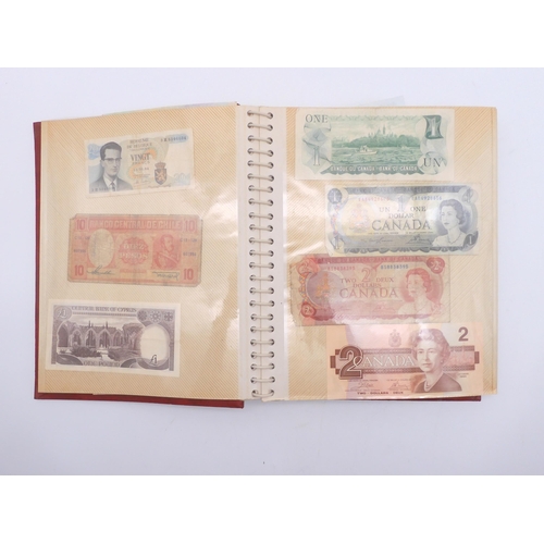 456 - An album of worldwide banknotes