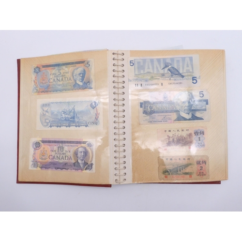 456 - An album of worldwide banknotes