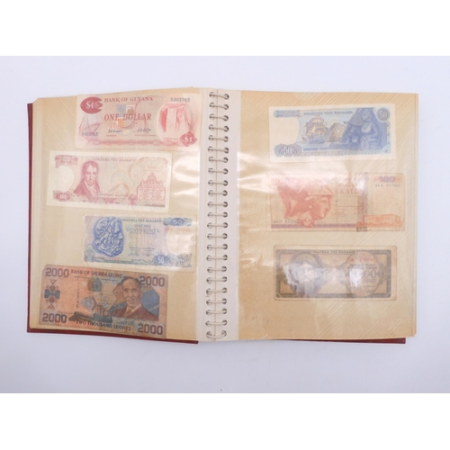 456 - An album of worldwide banknotes