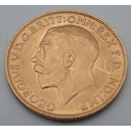 462A - GEORGE V (1910-1936) 1 SOVEREIGN 1912Obverse bust of King George V facing left legend around  GEORGI... 