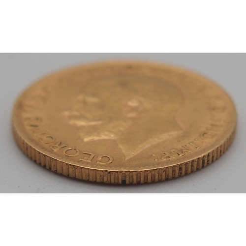 462B - GEORGE V (1910-1936) 1 SOVEREIGN 1914Obverse bust of King George V facing left legend around  GEORGI... 