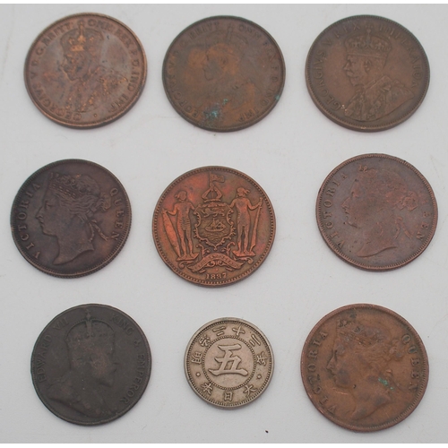 465K - A lot comprising various British Isles, Irish and Crown Dependencies  coinage with a George II 6/d, ... 