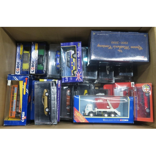 563 - A large collection of packaged diecast model vehicles, to include Corgi Vanguards Limited Edition ex... 